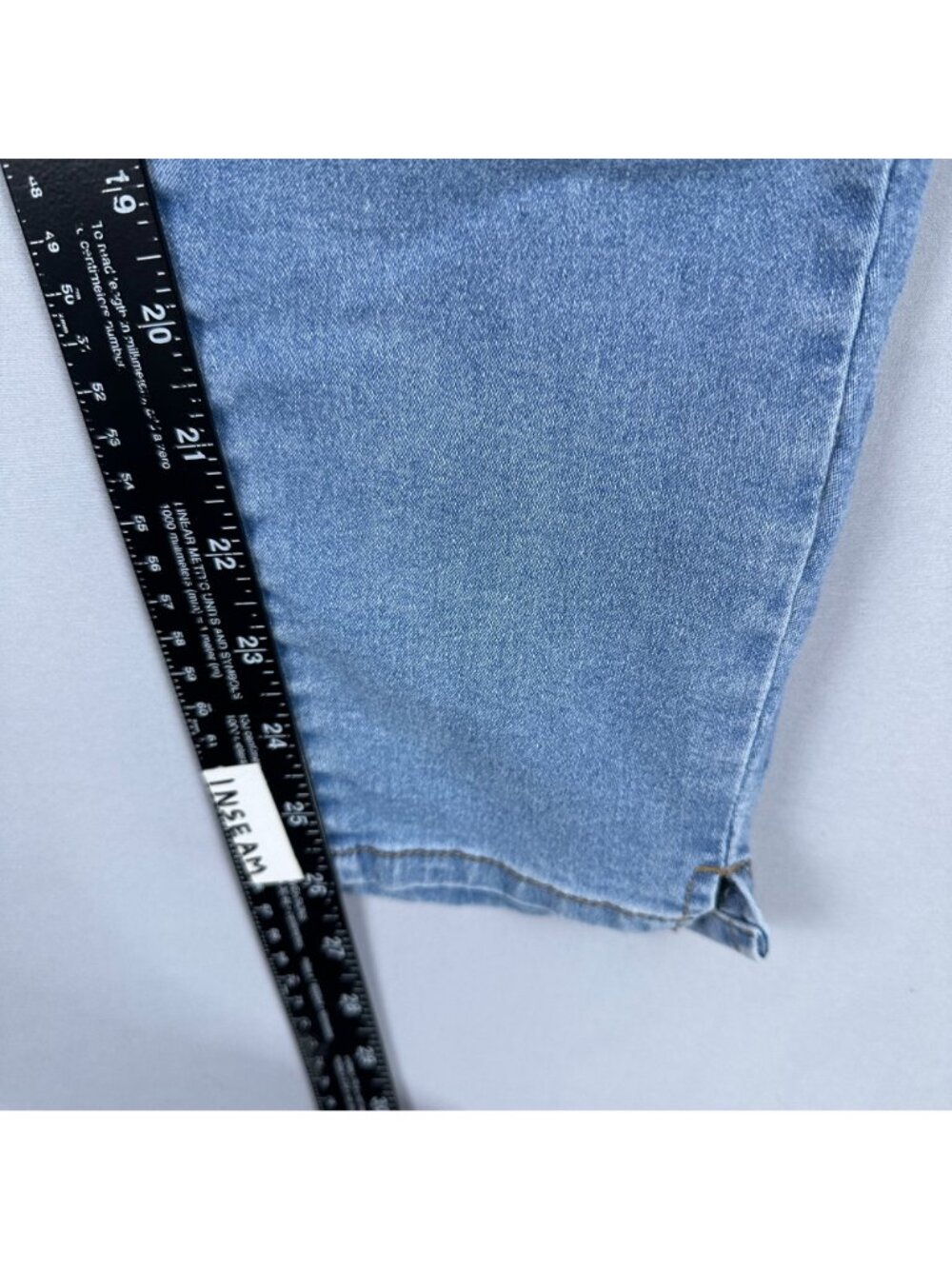 Curve Appeal Skinny Jeans High Rise Womens Size 10/30 Light Wash Stretch - Picture 9 of 11